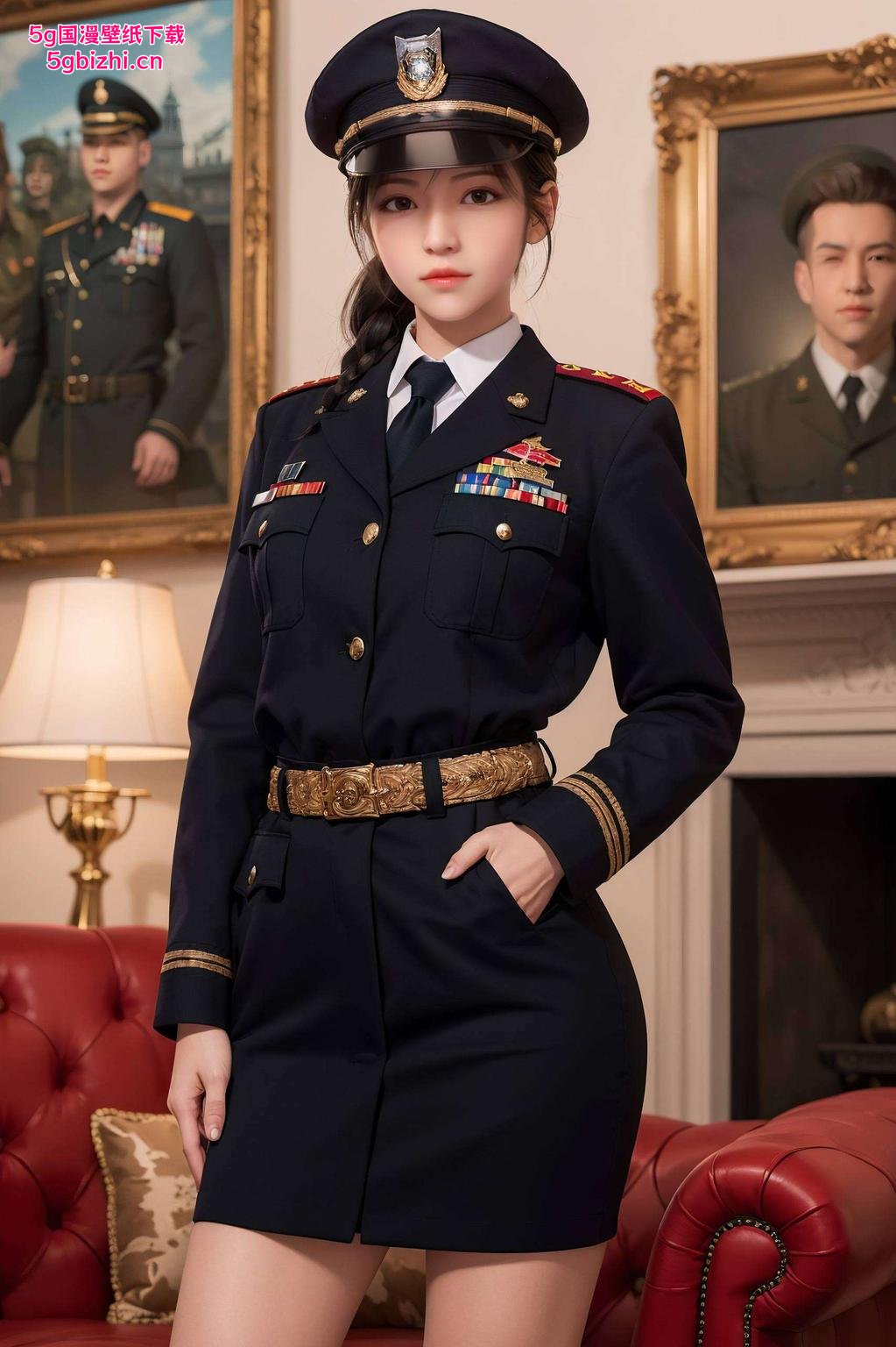 电脑桌面瞬间提升逼格！简直美爆了！看这雄兵连琪琳的头像