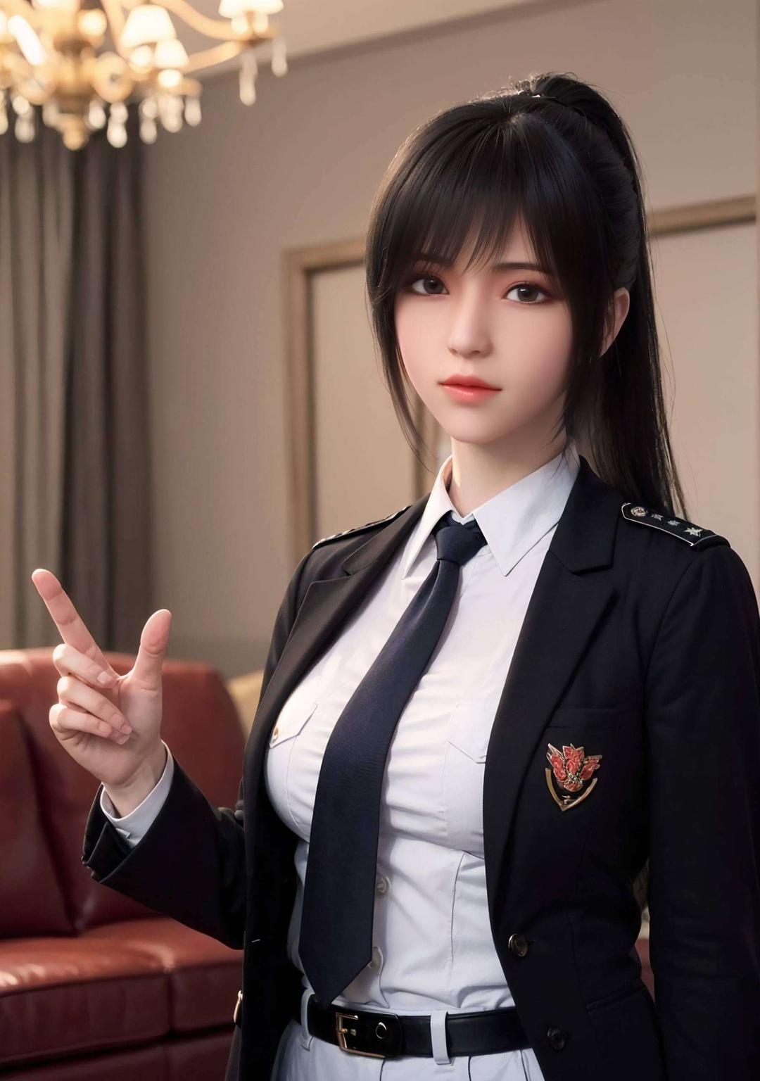 高清图片大家好！今天给大家带来一款超酷的雄兵连琪琳黑化壁纸