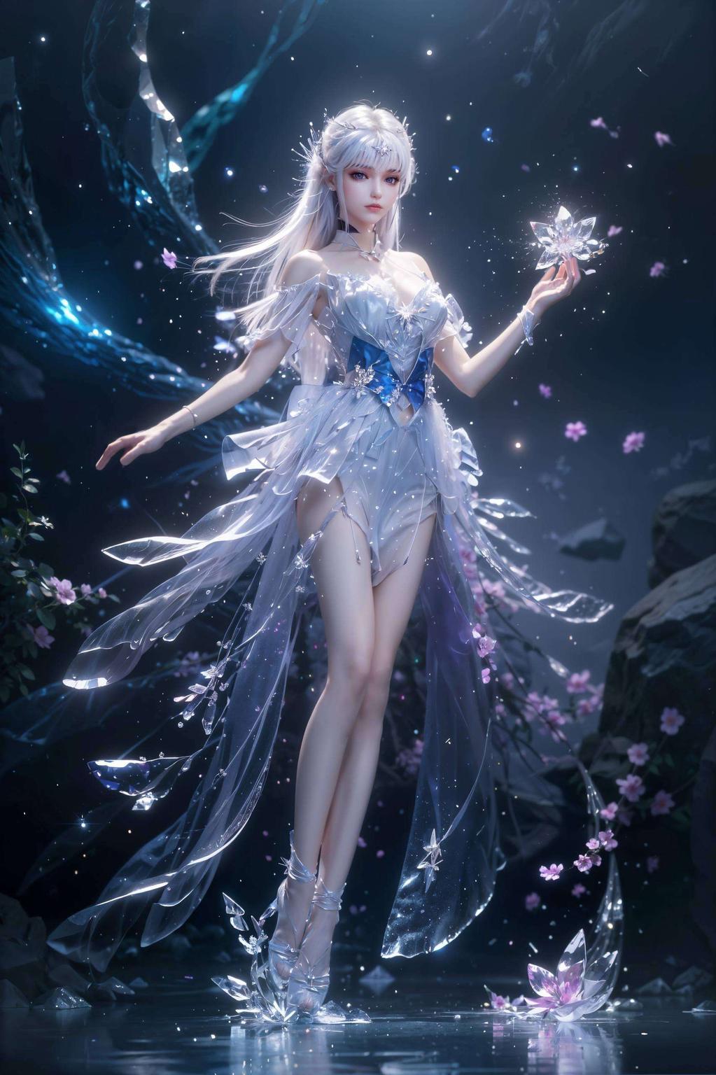 极简风格国漫女神圣采儿