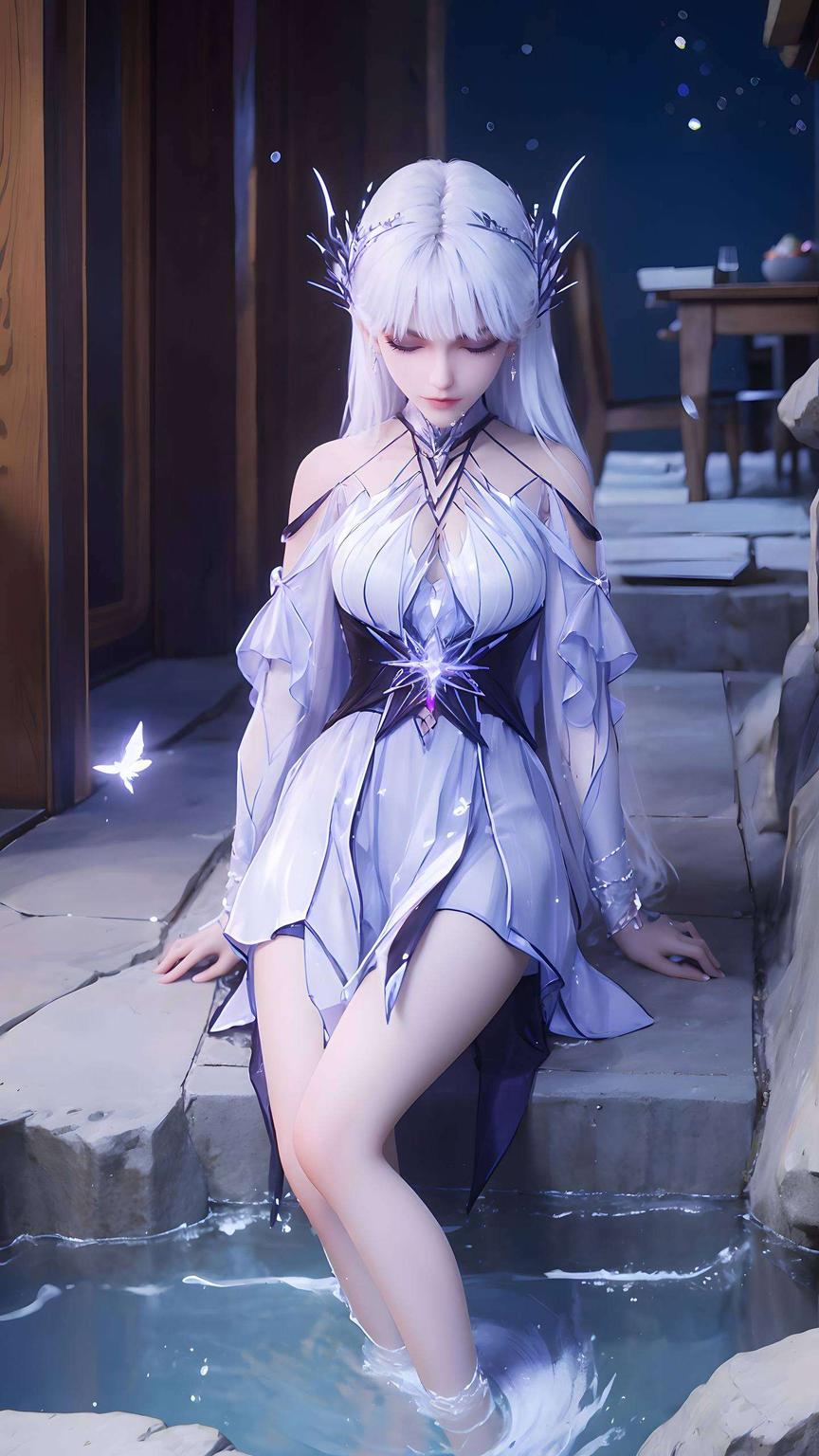 虚拟女神圣采儿高清壁纸映眼前