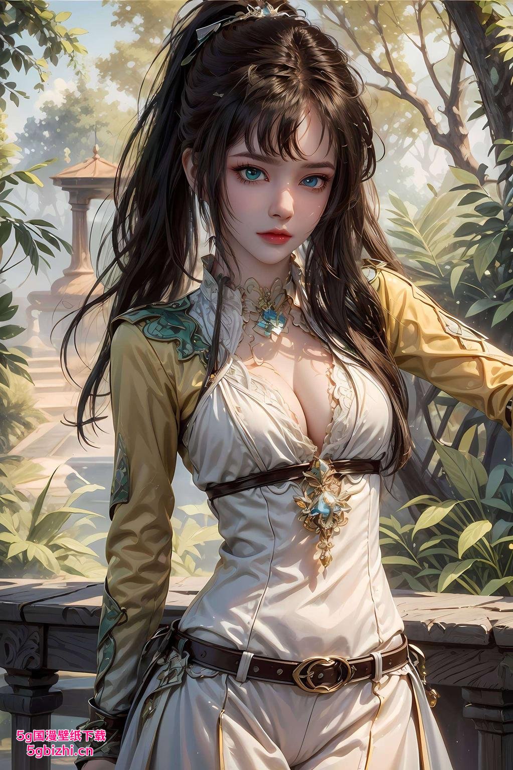 千落羞涩微笑淡雅色调