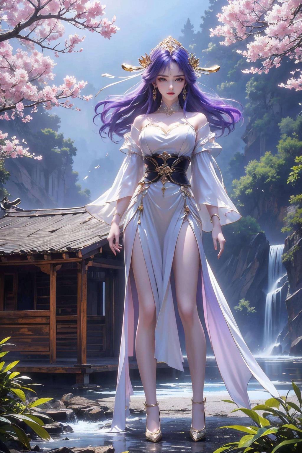 这款PC最美壁纸里深邃星空与神秘黑裙交织