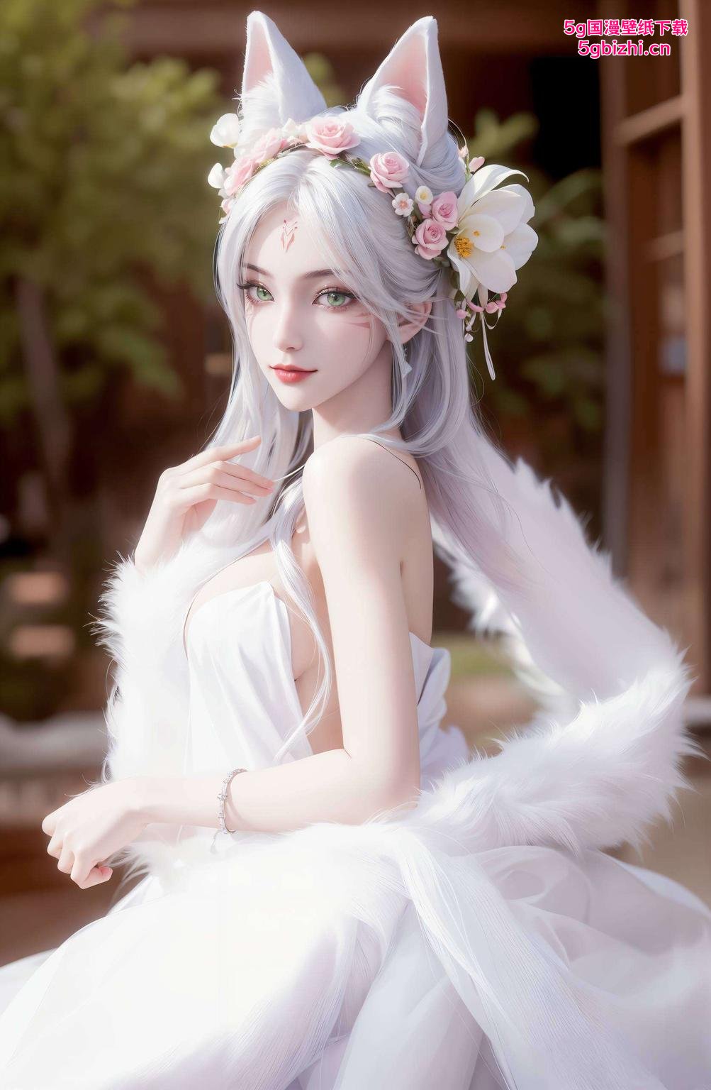 小白仙姿卓绝高清壁纸尽显细腻之美