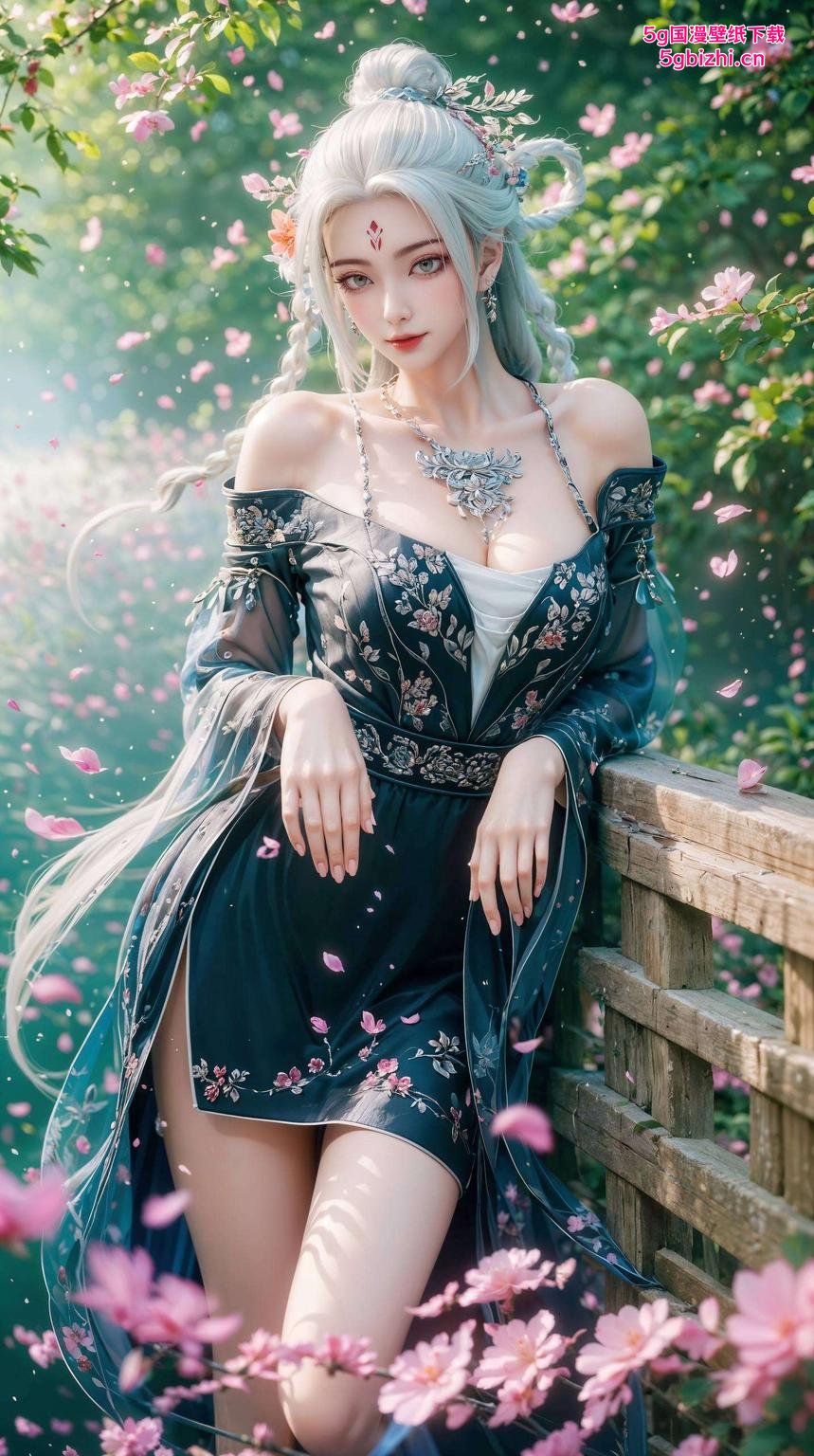 这款诛仙小白原画壁纸背景中仙侠元素点缀