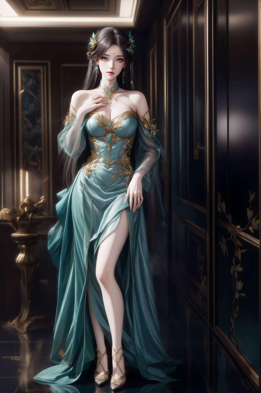 萧薰儿轻倚古窗IPad尽显雅致风华