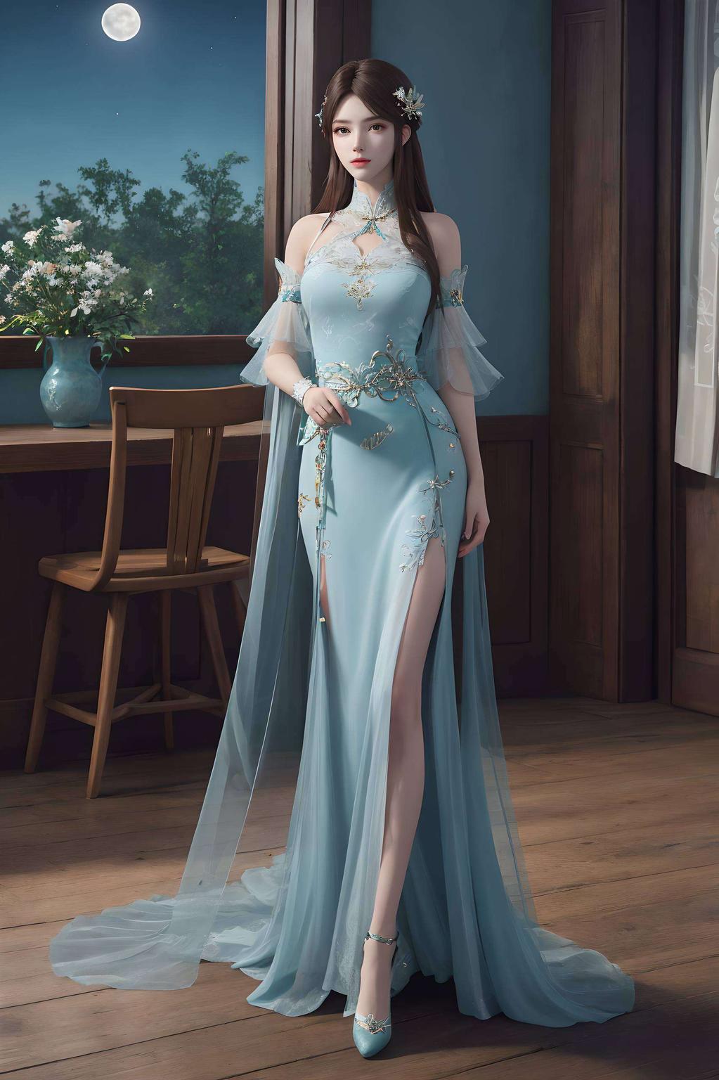 清新脱俗简洁风动漫女孩