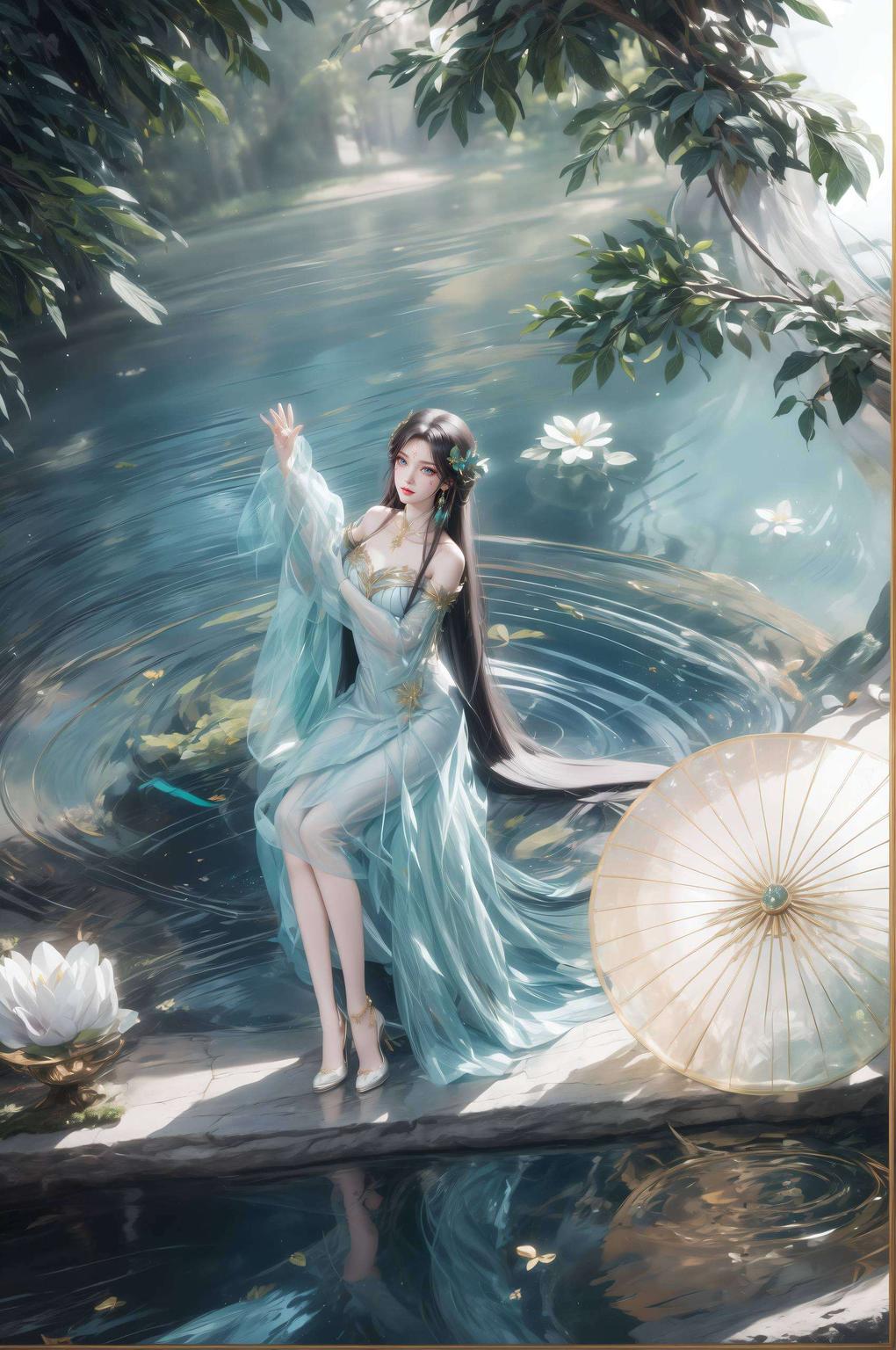 “大家好今天给大家带来一款超美的二次元壁纸！看这图