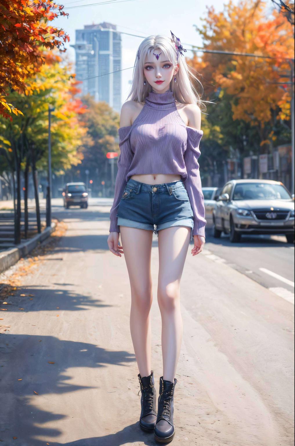 清雅静谧小医仙全面屏壁纸