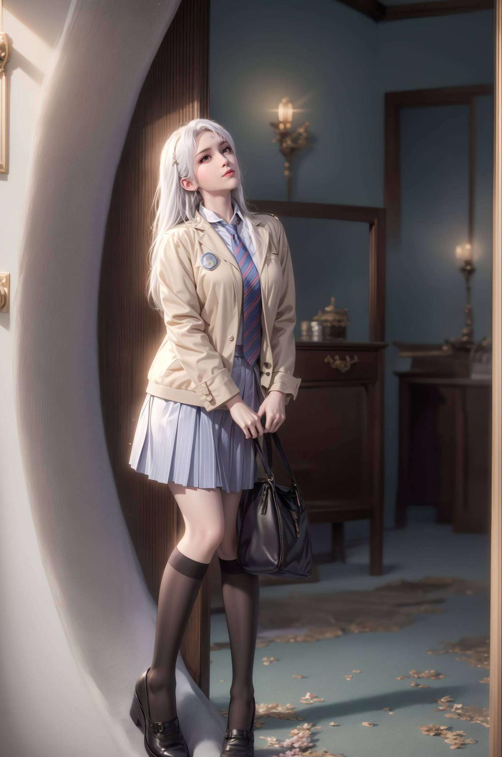 小医仙眼神坚定壁纸色彩柔和