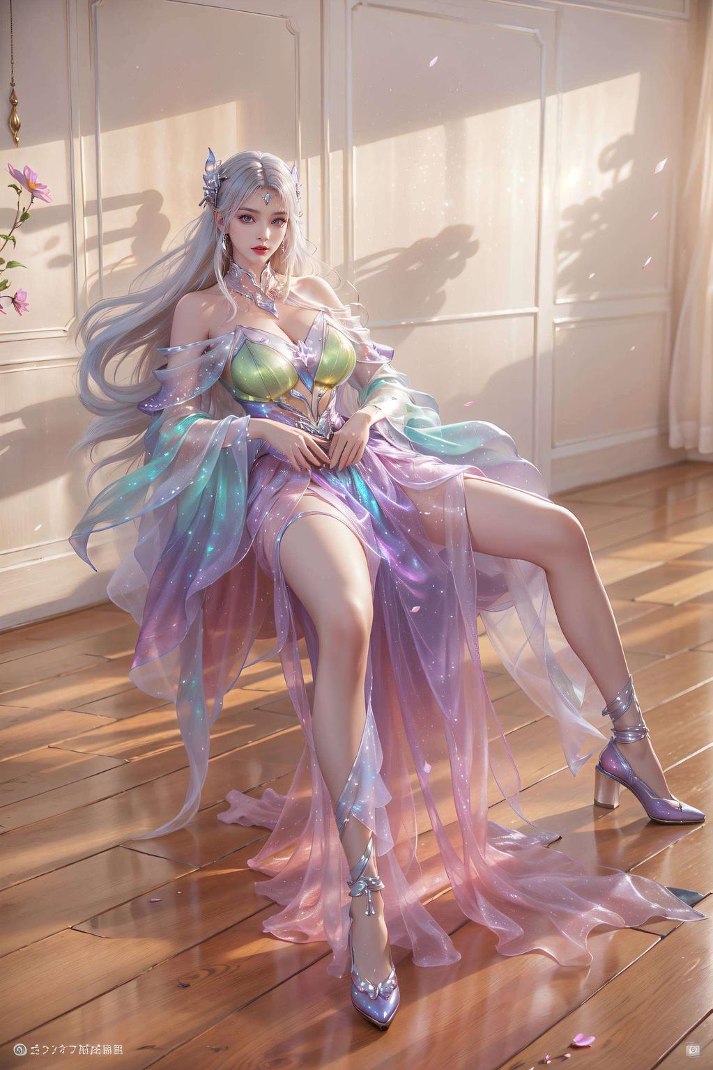 电脑Ins风十足色彩斑斓中藏着医者的冷静与神秘