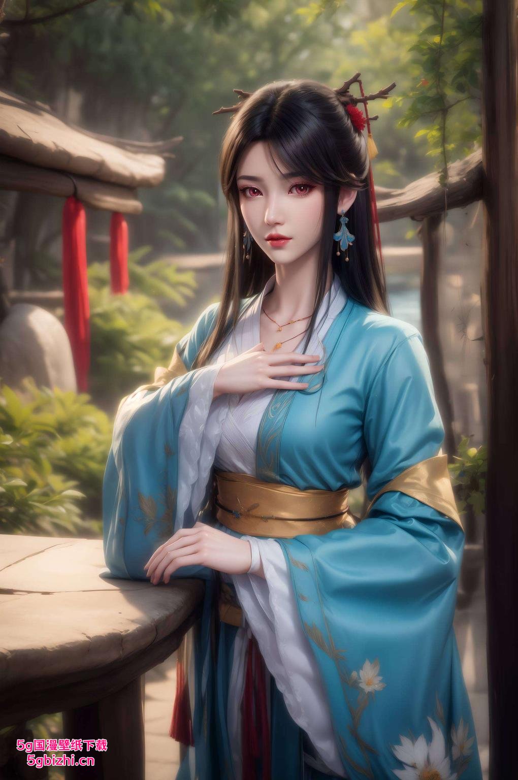 柔和的色彩与夭夭的深情眼神相映成趣为你的Win10桌面增添一抹文艺的忧伤