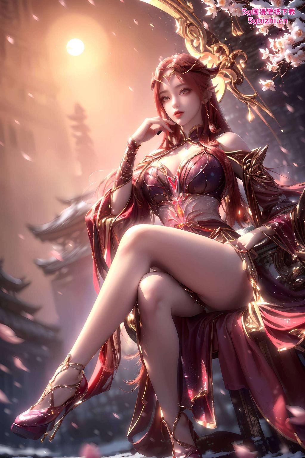 妖夜女神动态壁纸简约风尽显国漫魅力