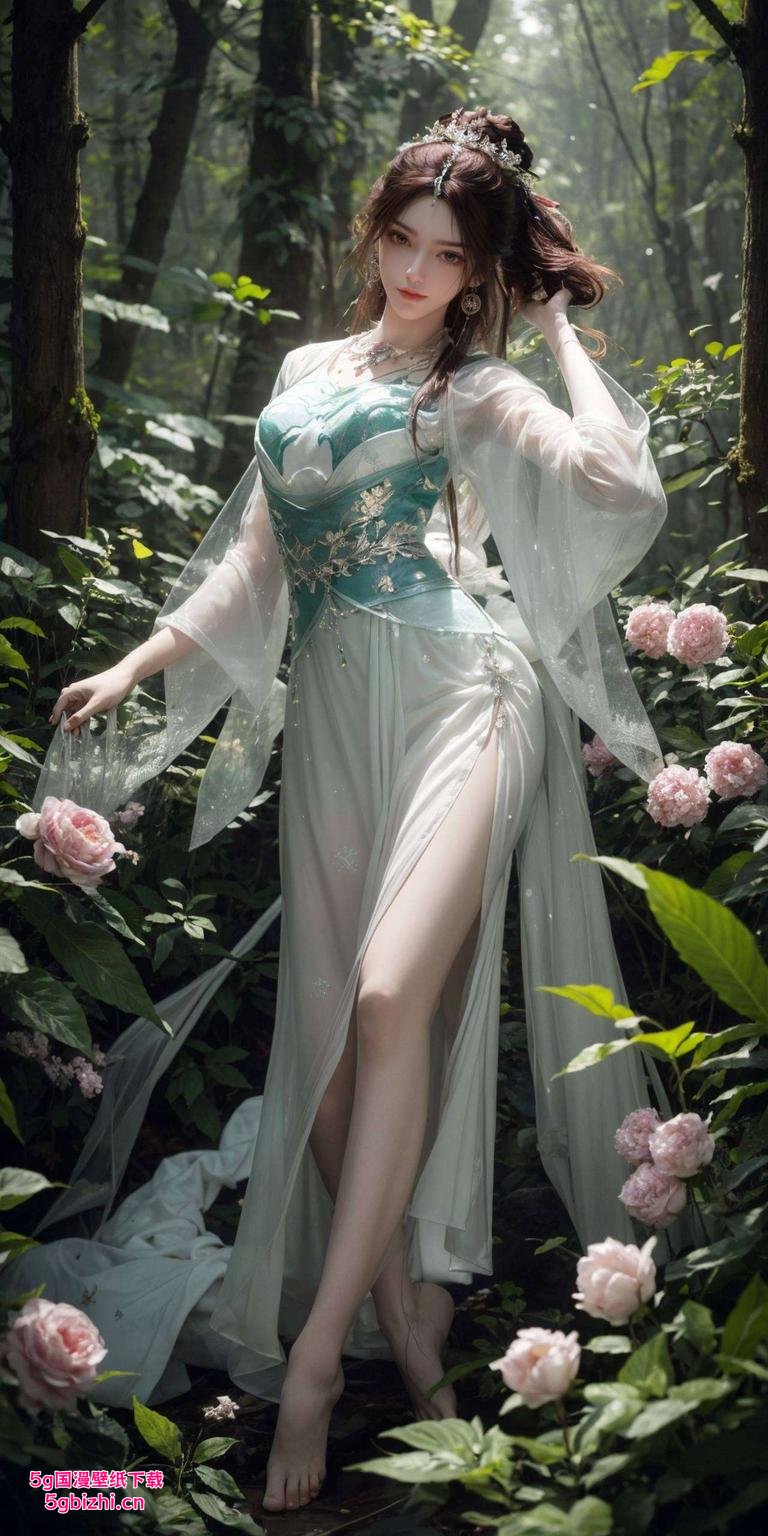 叶倾仙身着精美旗袍美不胜收