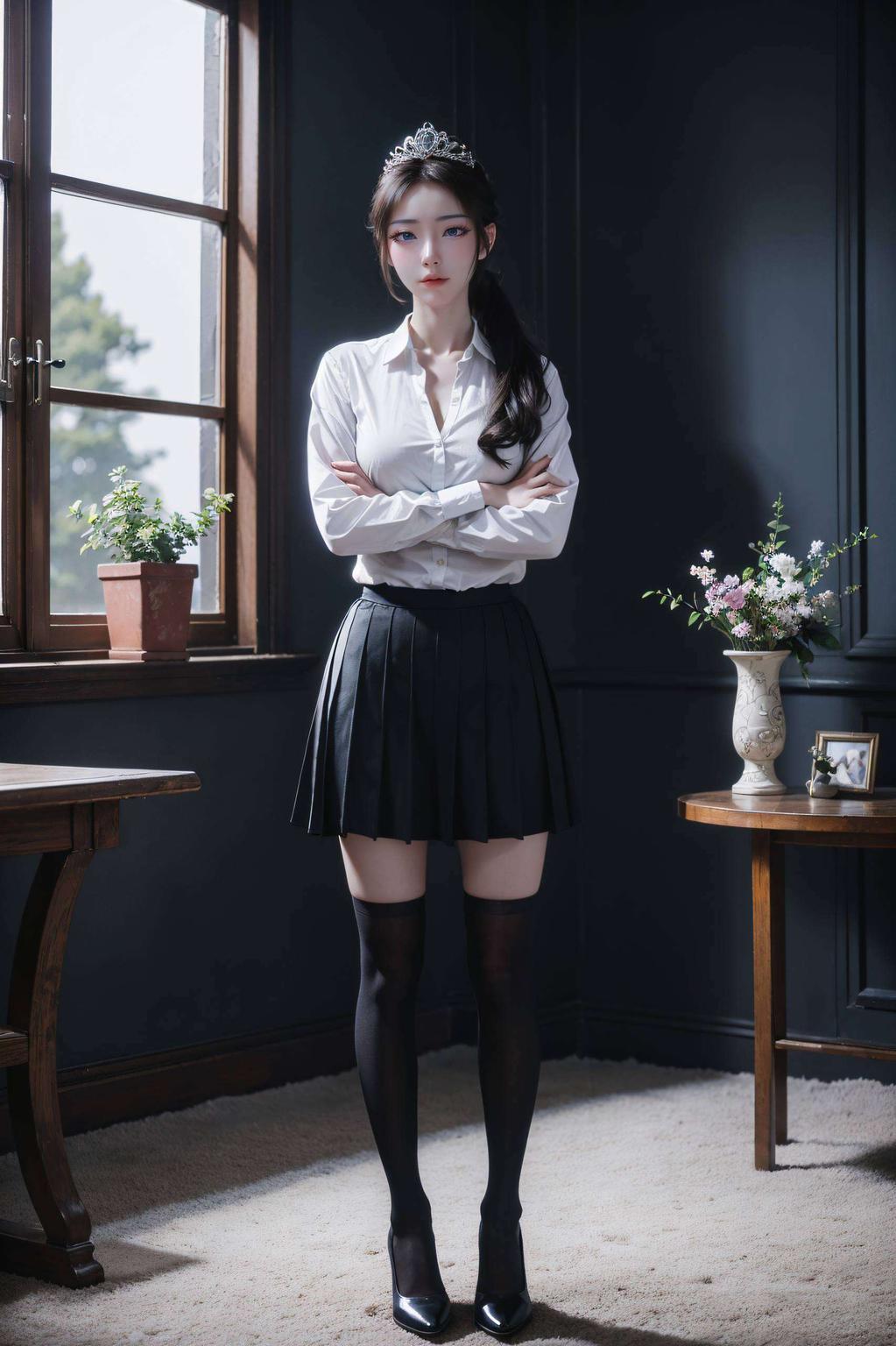 灰蓝的天空下手机壁纸上的简洁画风