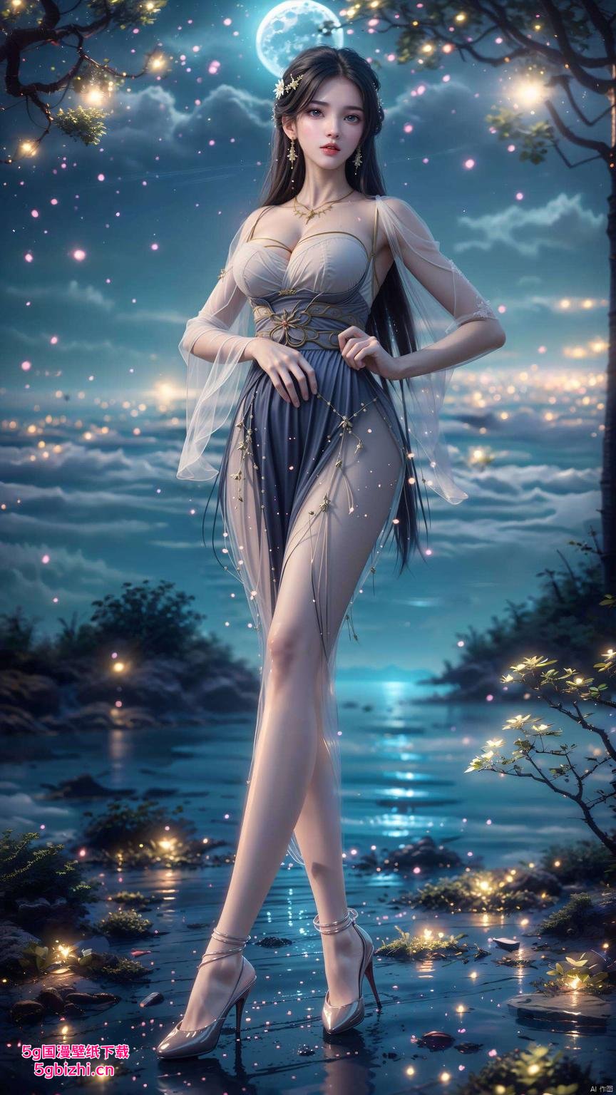 清新自然月婵美图