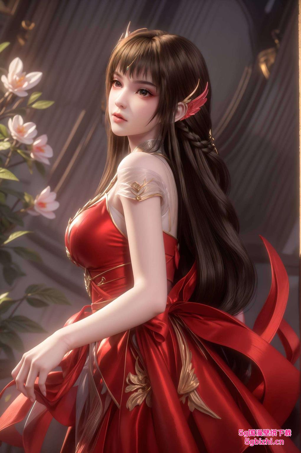 简洁中见深情炫彩壁纸带你领略艺术之美！落云谣动漫壁纸