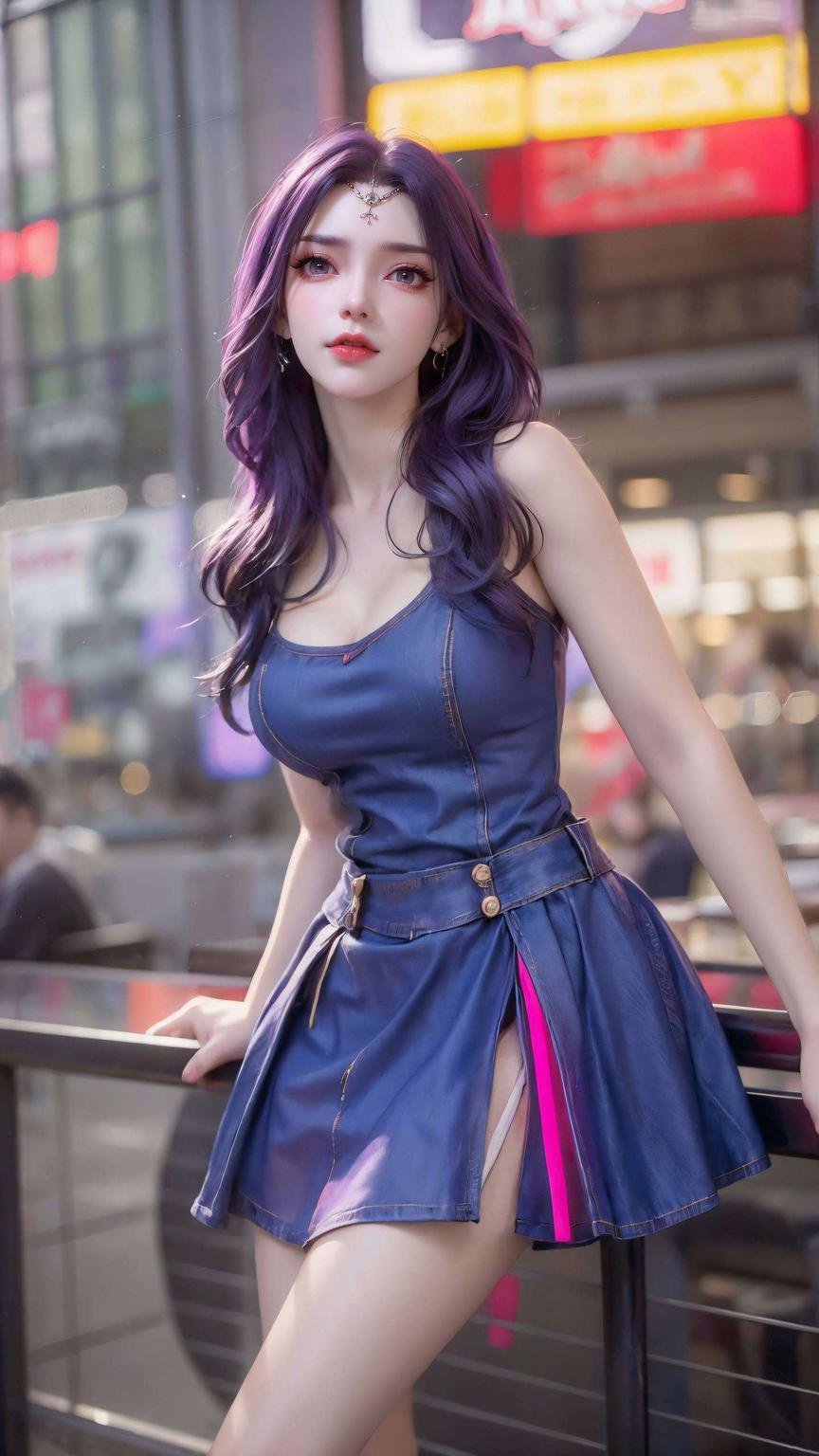 他们的眼神犹如星辰神秘紫光映衬下