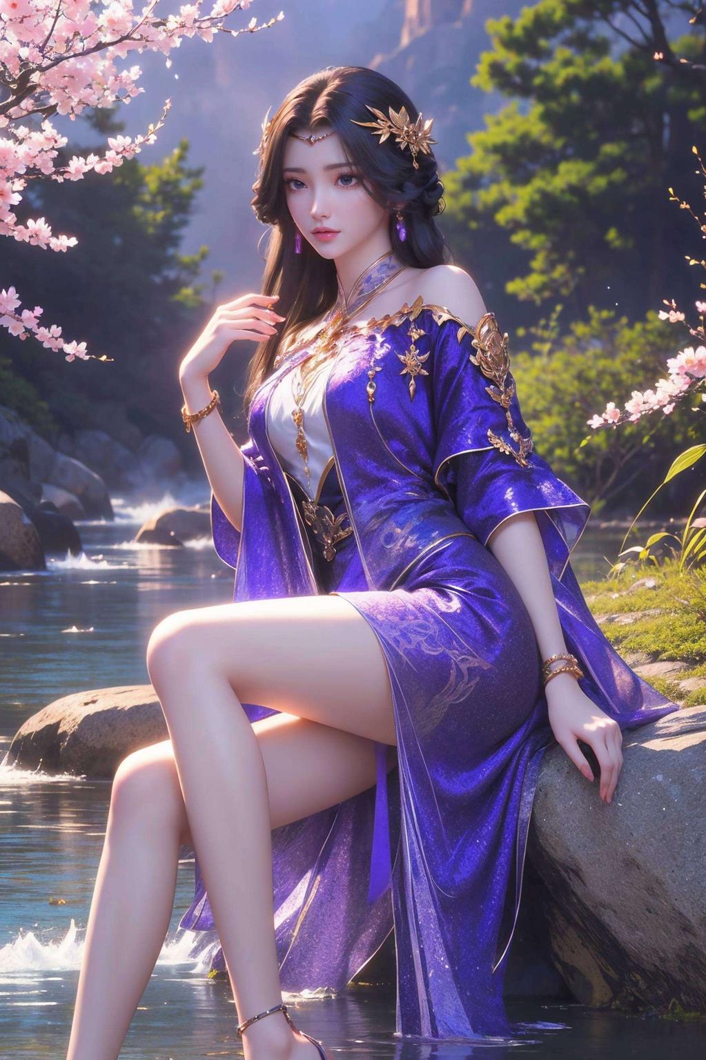 今天给大家带来一款超美的AI国漫女神云曦泳装高清壁纸！这款壁纸不仅护眼夏日风情尽显