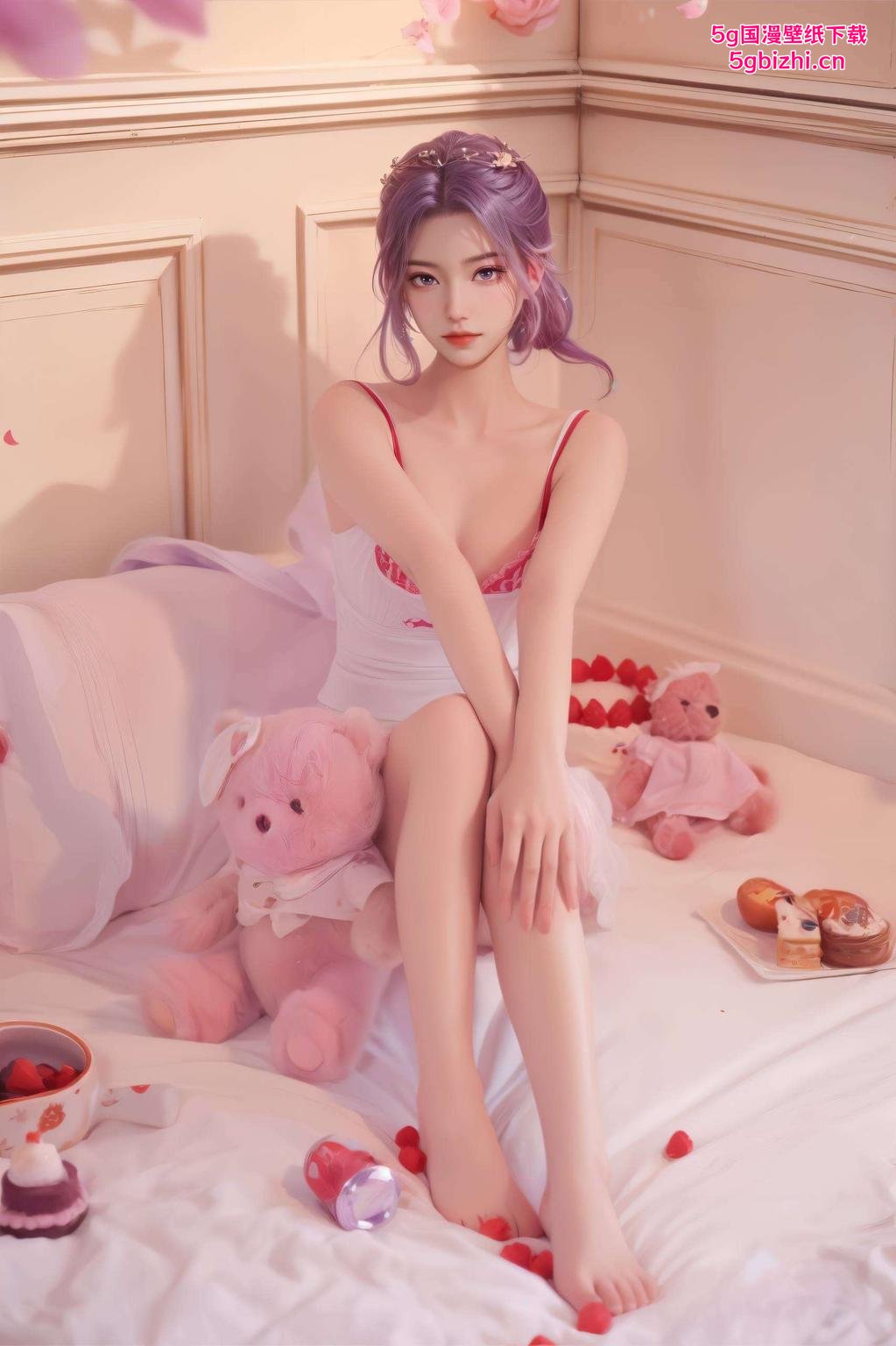 绿意盎然云霄草丛壁纸