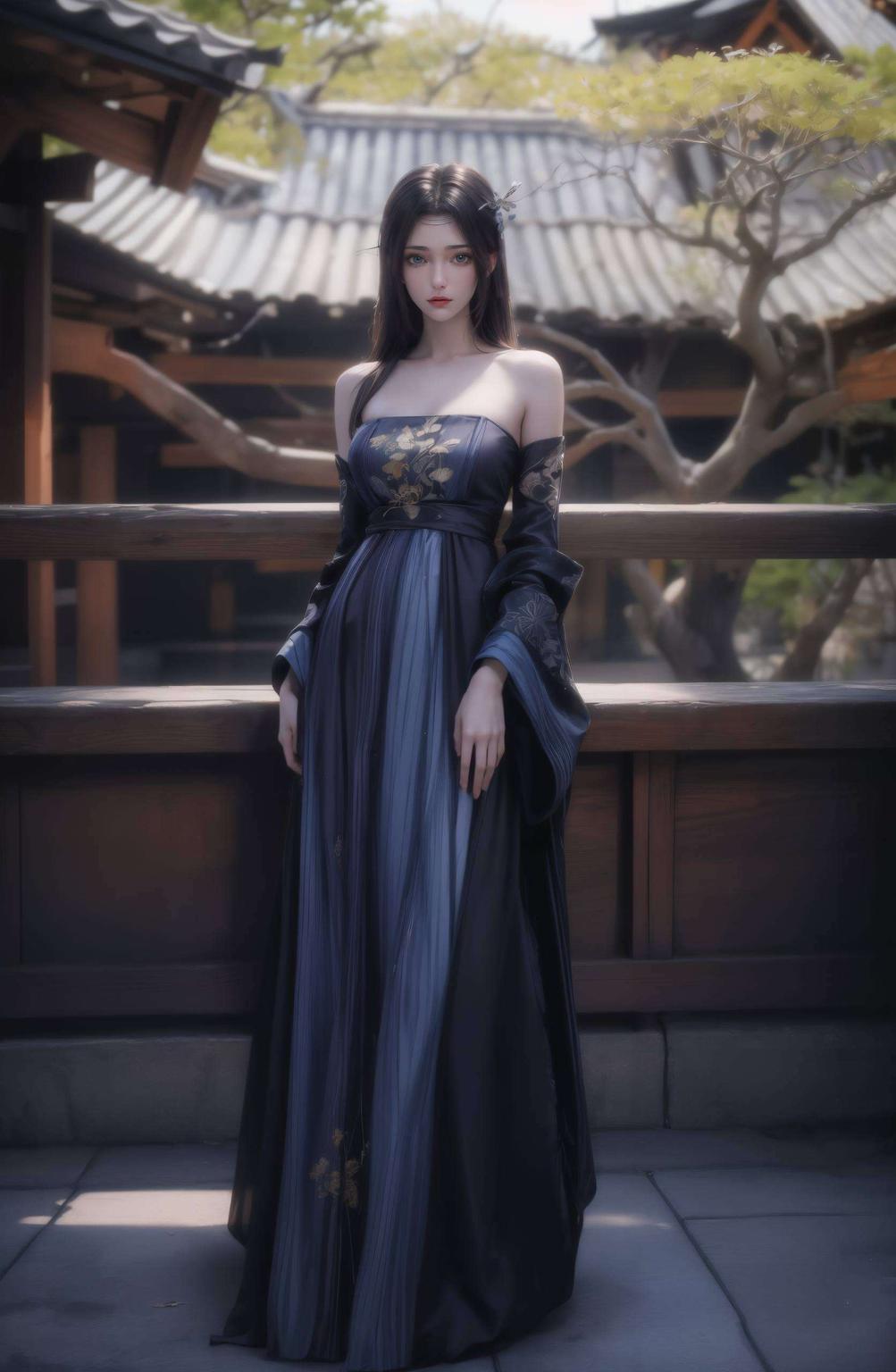 蓝天、白云、还有那轻盈的裙摆快来感受这份宁静与美好吧！”