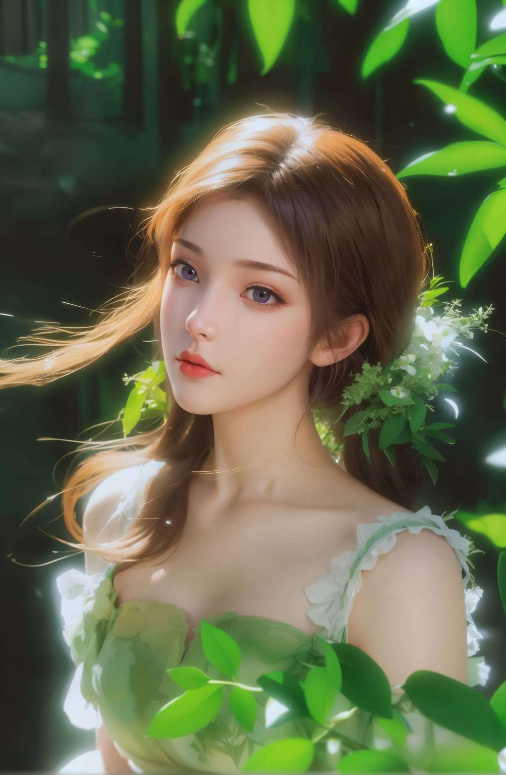 仿佛女神就在眼前这款高清完美像素的云韵女神AI壁纸