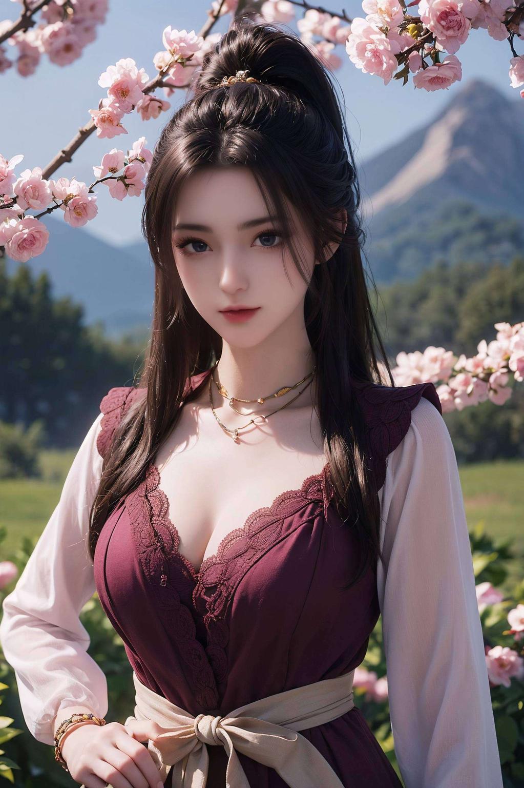 周小环的侧脸轮廓清晰