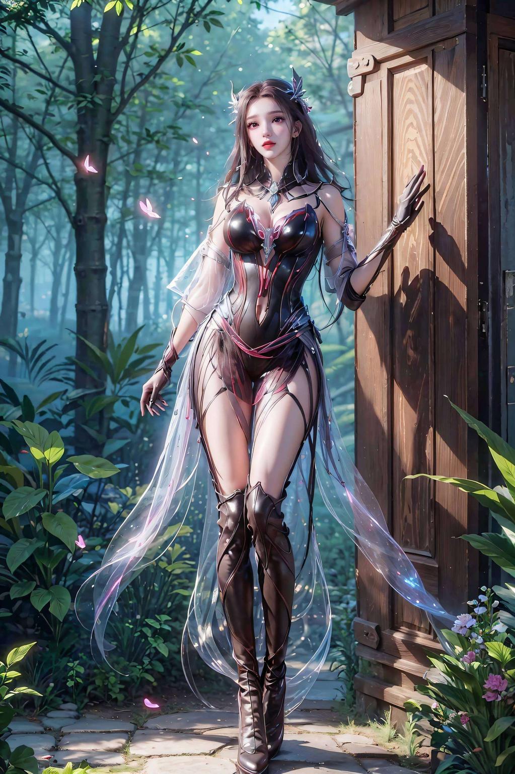 古韵流转朱竹清古装壁纸