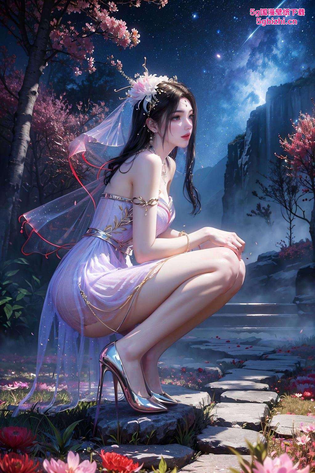 专为iPhone桌面打造！高清细腻今天给大家带来一组超美的紫灵国漫壁纸