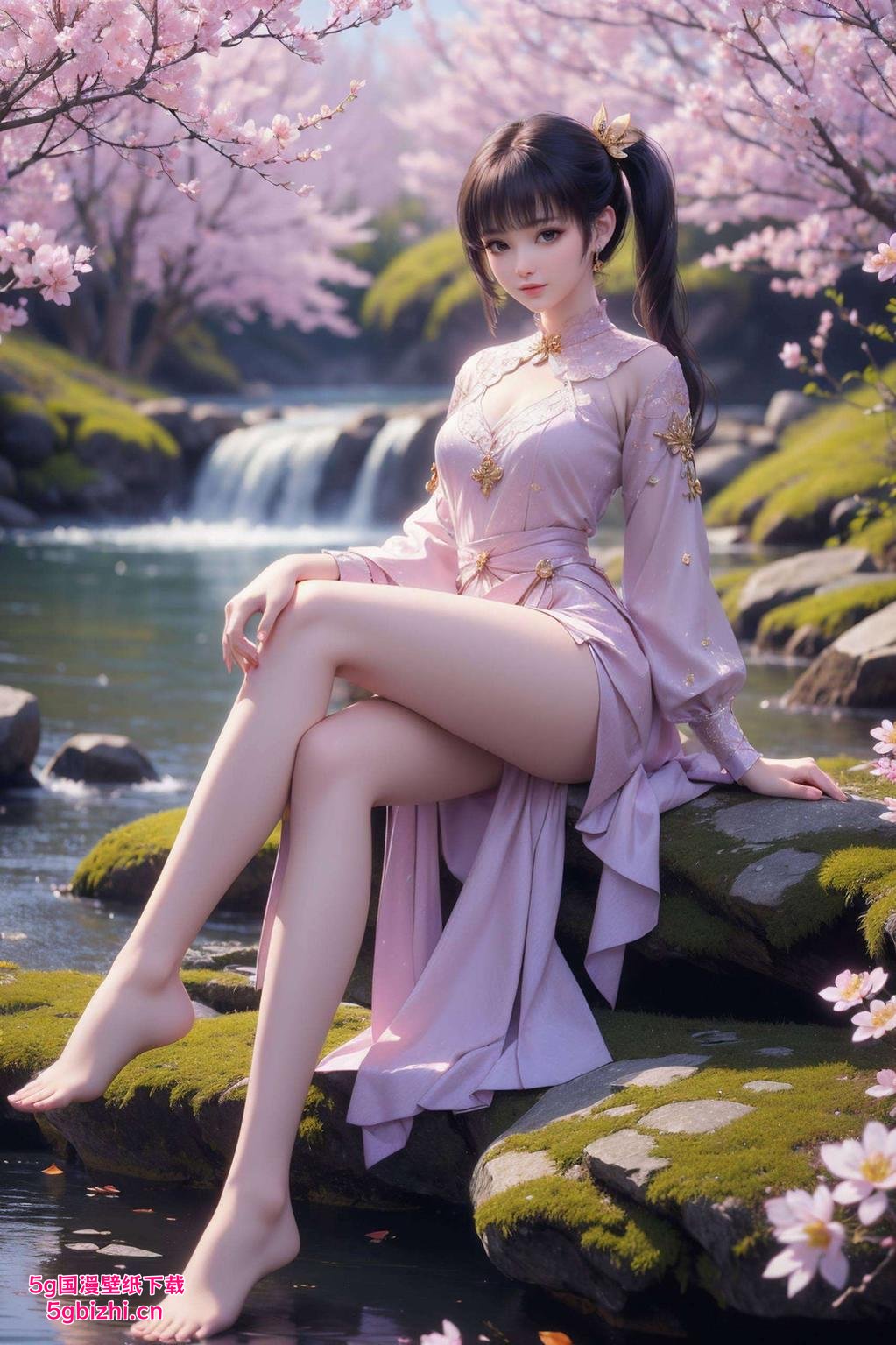 游戏时刻紫妍之美尽显！这款手机壁纸